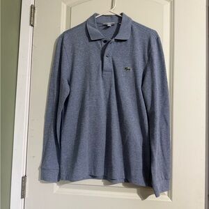 Lacoste Men's Blue long sleeve Polo Shirt